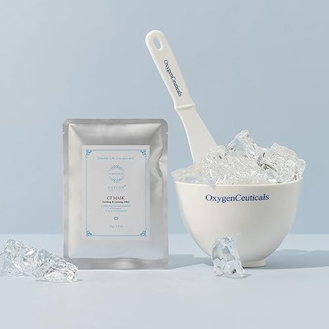 OxygenCeuticals PREMUIM CT MASK FOR FACE, FACIAL PEEL OFF ALGAE MASK, MENTHOL COOLING & CALMING SKIN TREATMENT, 30G/1OZ (5 PACKS) - Image 2